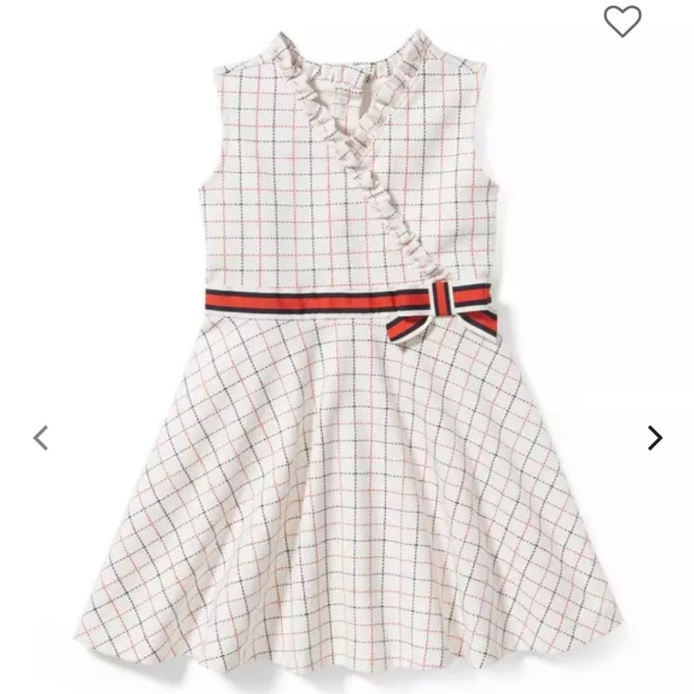 Janie and Jack Windowpane Ponte Sundress NWOT